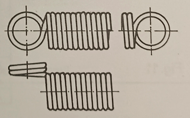 Muelle con anillo doble aleman entero lateral