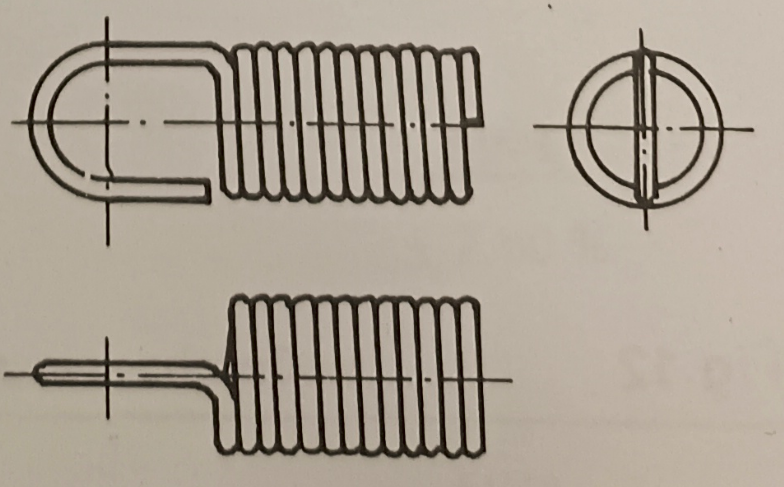 Muelle con anillo especial