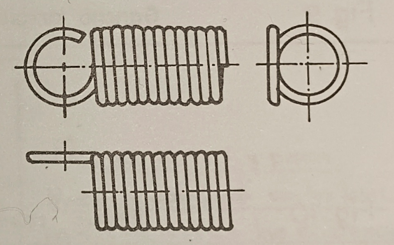 Muelle con anillo simple aleman entero lateral